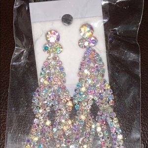 Cristal cortado earrings